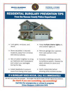 Nassau County Police Department Flyer Page 1